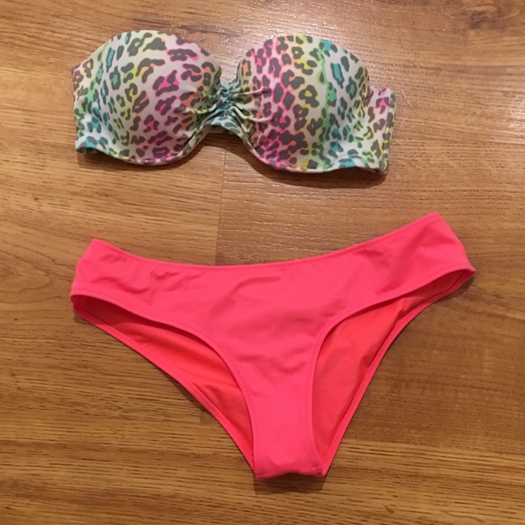 cheetah print bikini victoria's secret